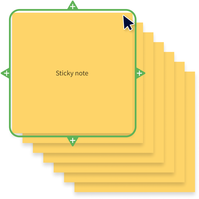 Stacked sticky notes