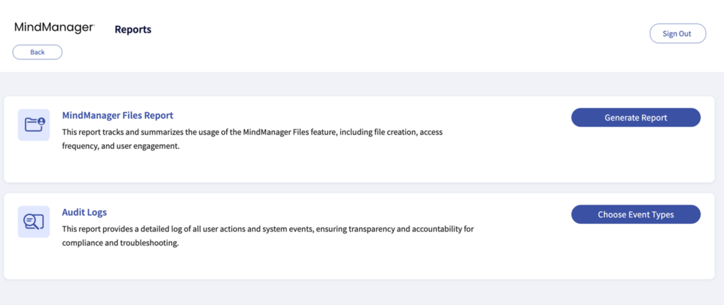 New admin report: MindManager Files usage